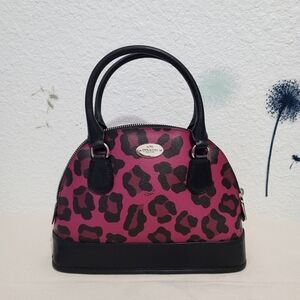 Coach leopard print purse
